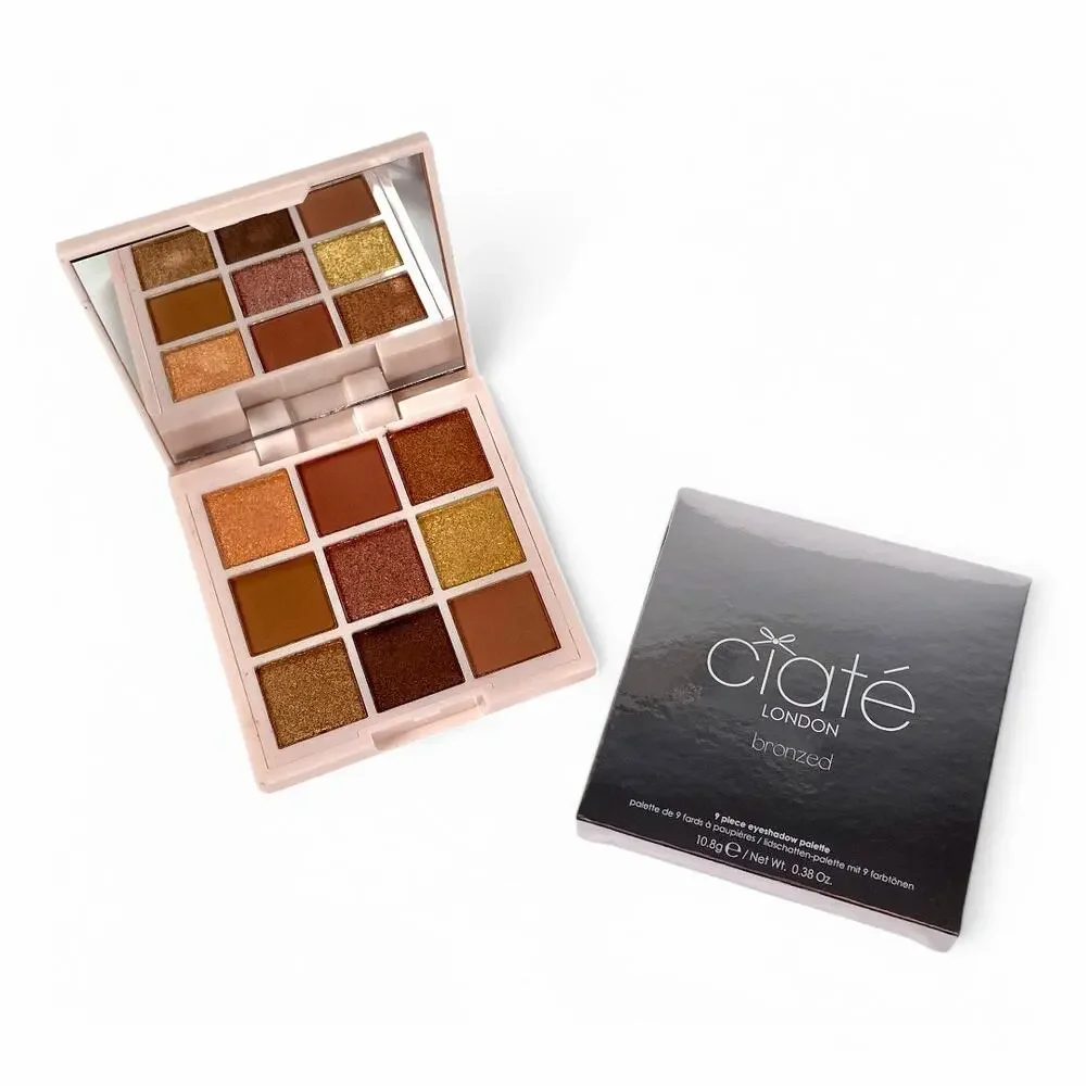 Ciate London Bronzed 9 Piece Eye Shadow Palette 10.8g 0.38 oz